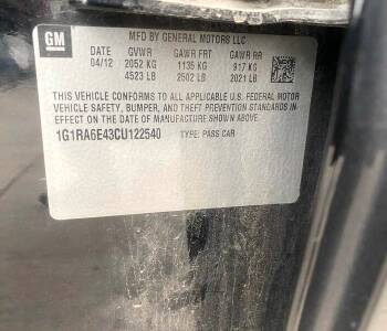ფოტო 1 CHEVROLET Volt 2012 thumb